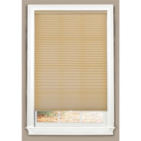 Mid-range cell sizes include 1/2″ and 9/16″ measurements. . Allen roth cellular shades
